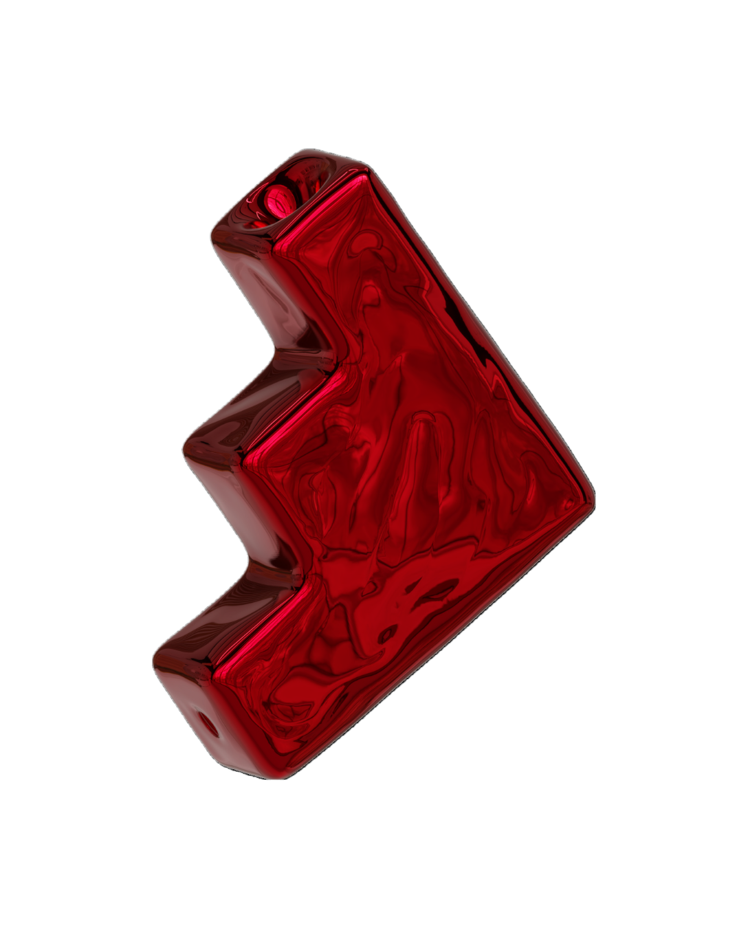 Limited Edition [P-007] Tanjun Pipe [ Red Chrome]